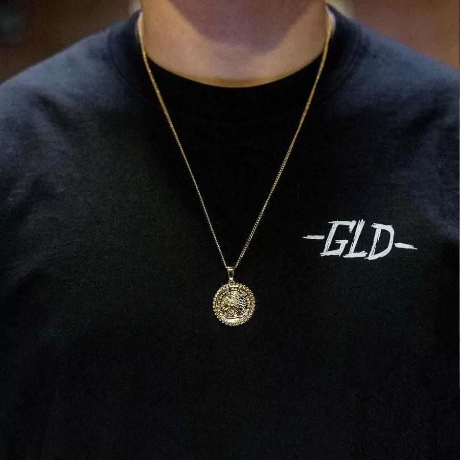 18k Vermeil GLD Chief Coin Pendant