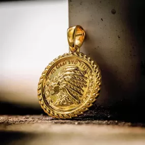 18k Vermeil GLD Chief Coin Pendant