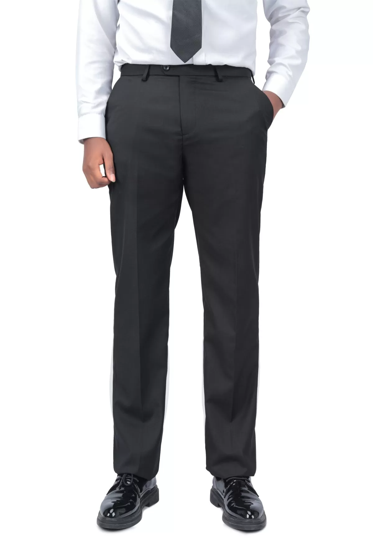 2-Piece Slim Fit Simple Designed Black Suit