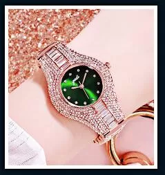 2020 Gedi Women Watches Top Luxury Full Rhinestone Crystal Wristwatch Gift Ladies Relogio Feminino M