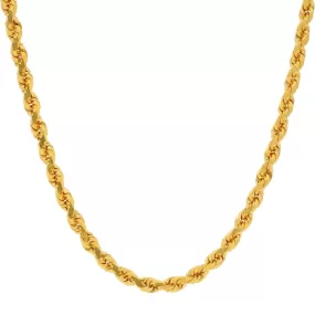 22K Yellow Gold Twisted Rope Chain 48.6 Gms, 26 inches