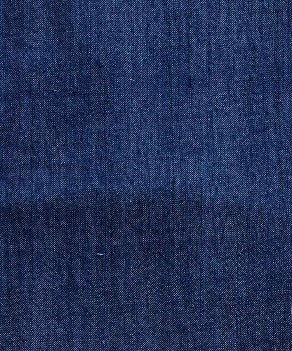 2.5 m Indigo twill weave handspun handwoven cotton kurta material