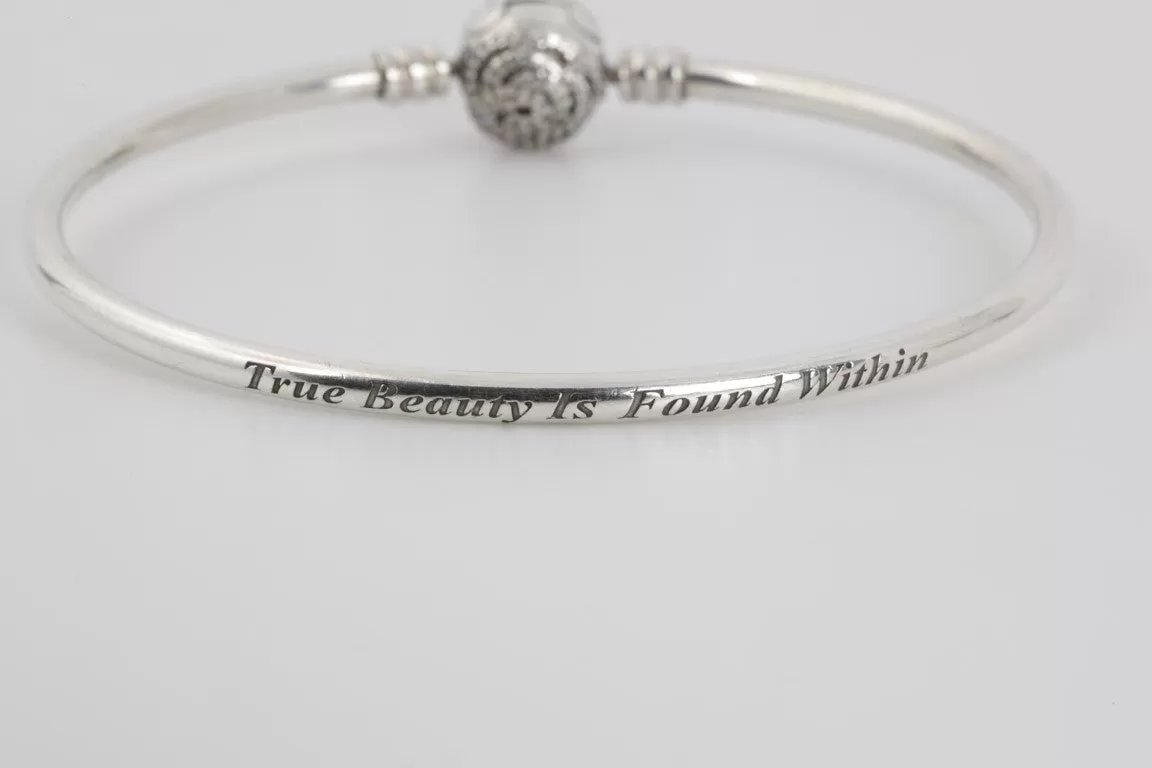 7" ﻿Pandora 925 Silver Hoop Bracelet (9.40g.)