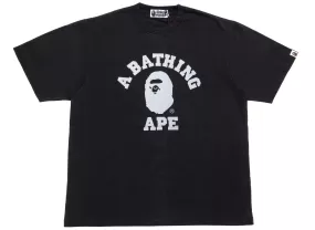 A Bathing Ape College Overdye Tee in Black