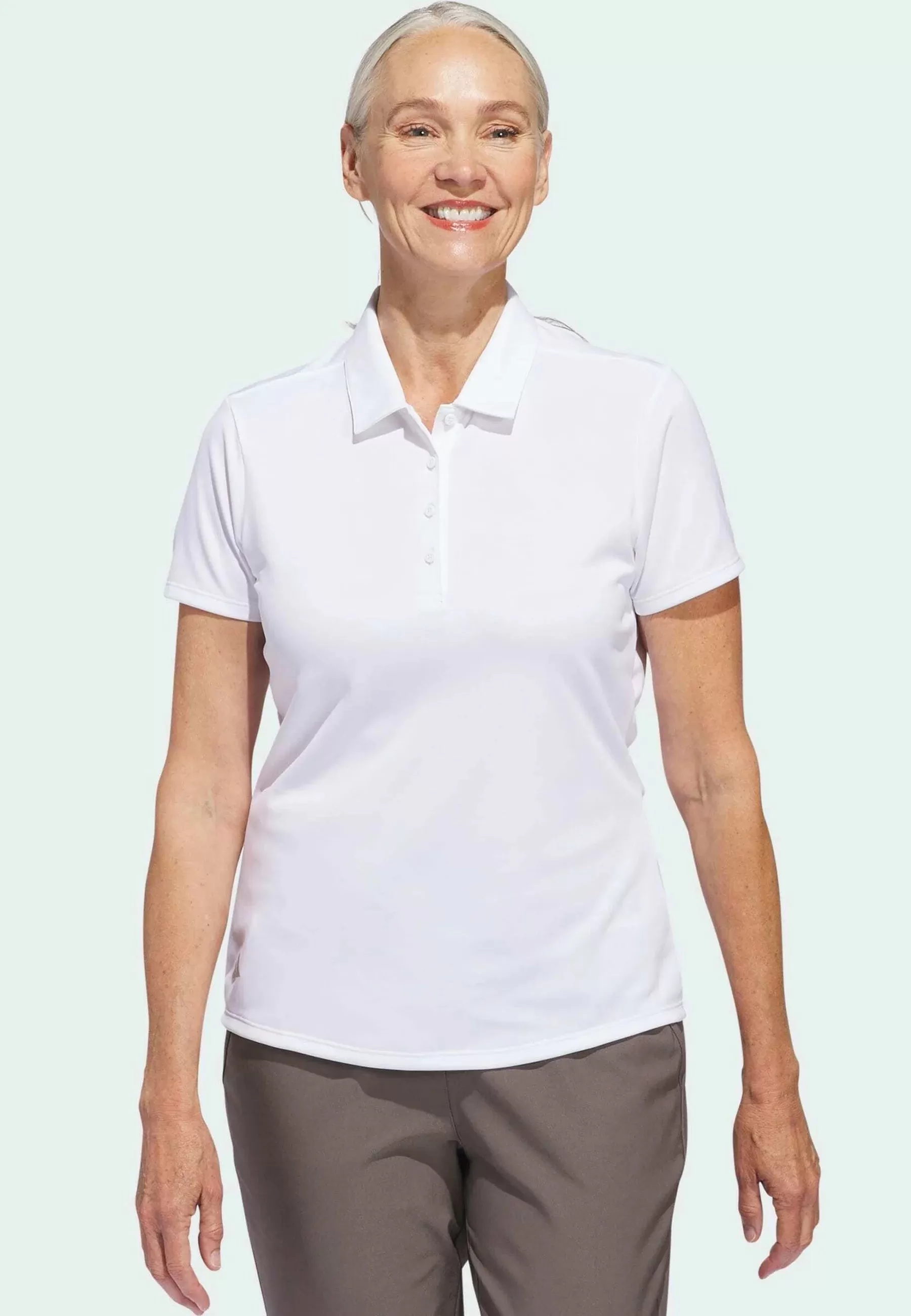 Adidas polo femme performance solid white