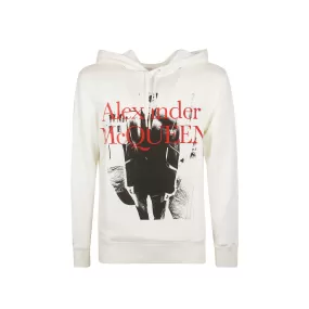 Alexander McQueen - Felpa con cappuccio e logo