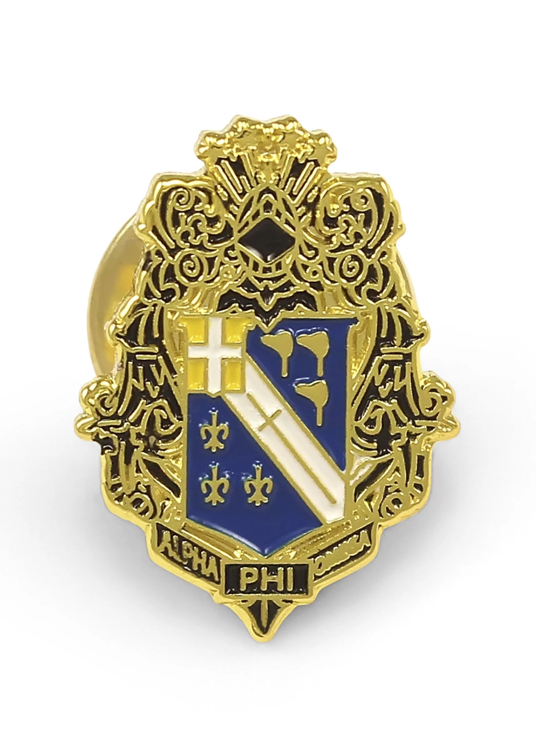 Alpha Phi Omega Fraternity Crest Pin