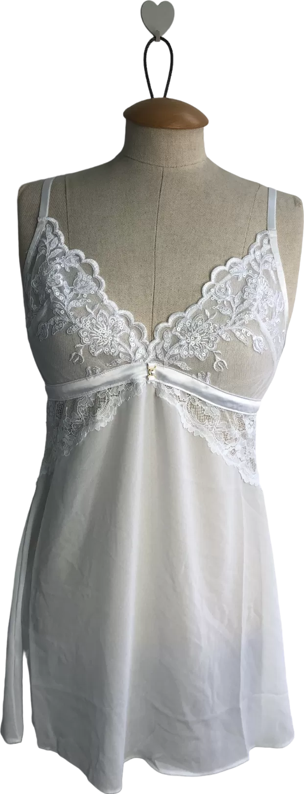 Ann Summers White Icon Chemise UK S