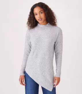 Asymmetric Turtleneck Sweater