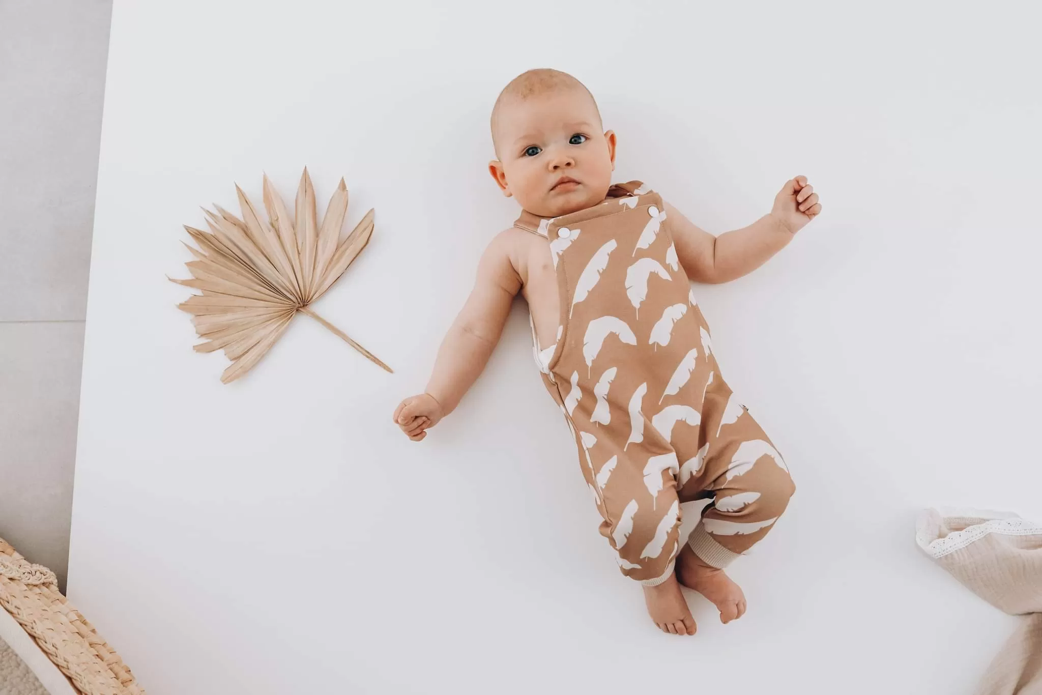 babana leaf romper last one! - 3-6 mths