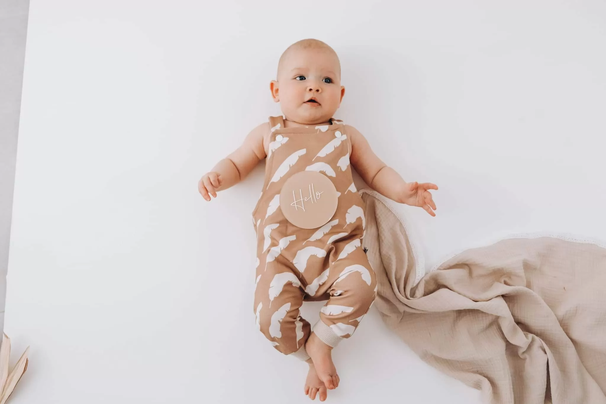 babana leaf romper last one! - 3-6 mths