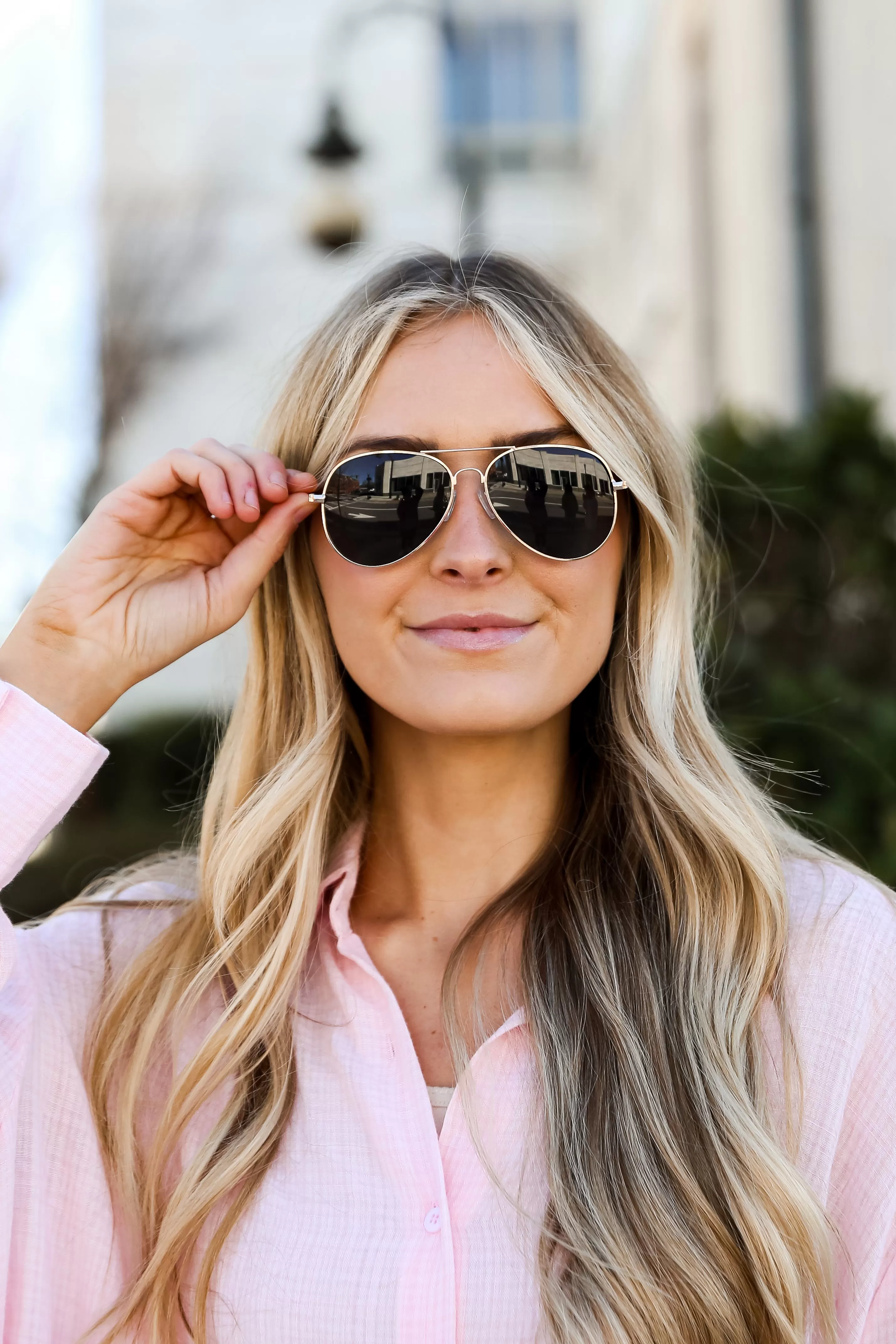 Best Of Me Black Aviator Sunglasses