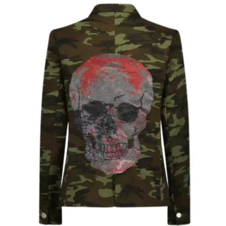 Big Skull Blazer - Camouflage