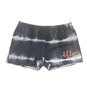 Black BFLO Tie-Dye Shorts