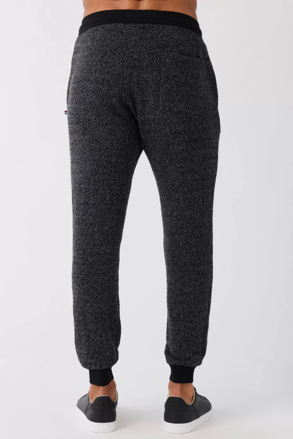 Black Boucle Jogger