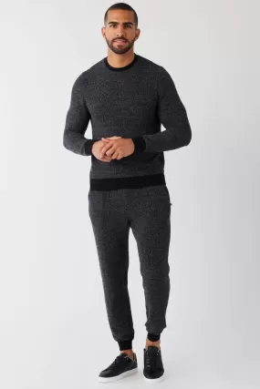 Black Boucle Jogger