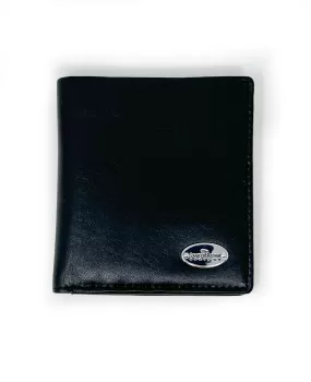 Black Leather Billfold Wallet