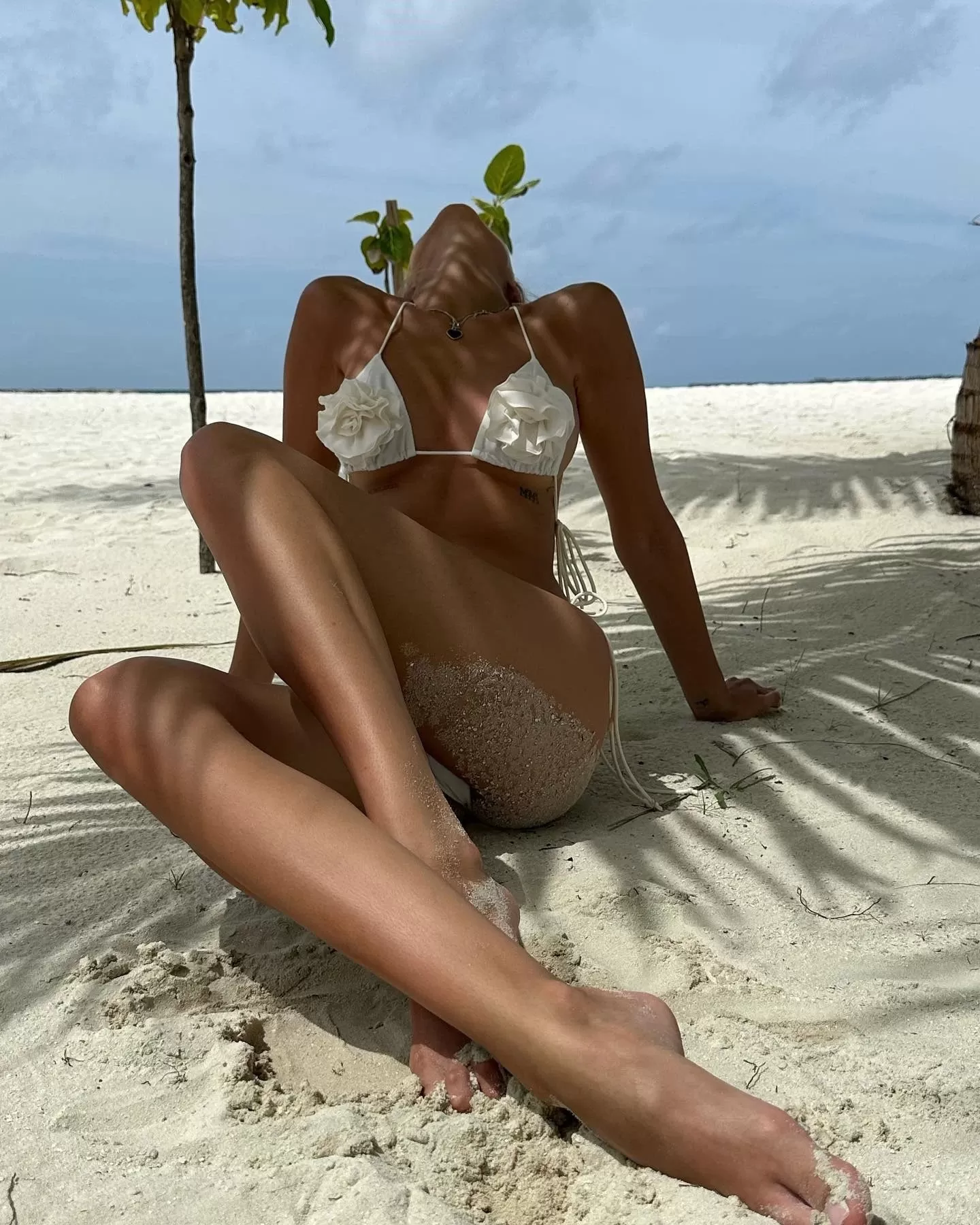 Blooming Paradise Brasilianischer 3D-Blumenbikini