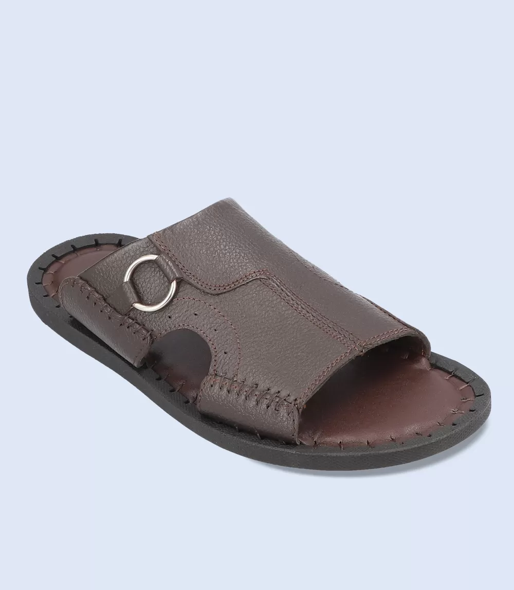 BM4683-BROWN-Men Slipper