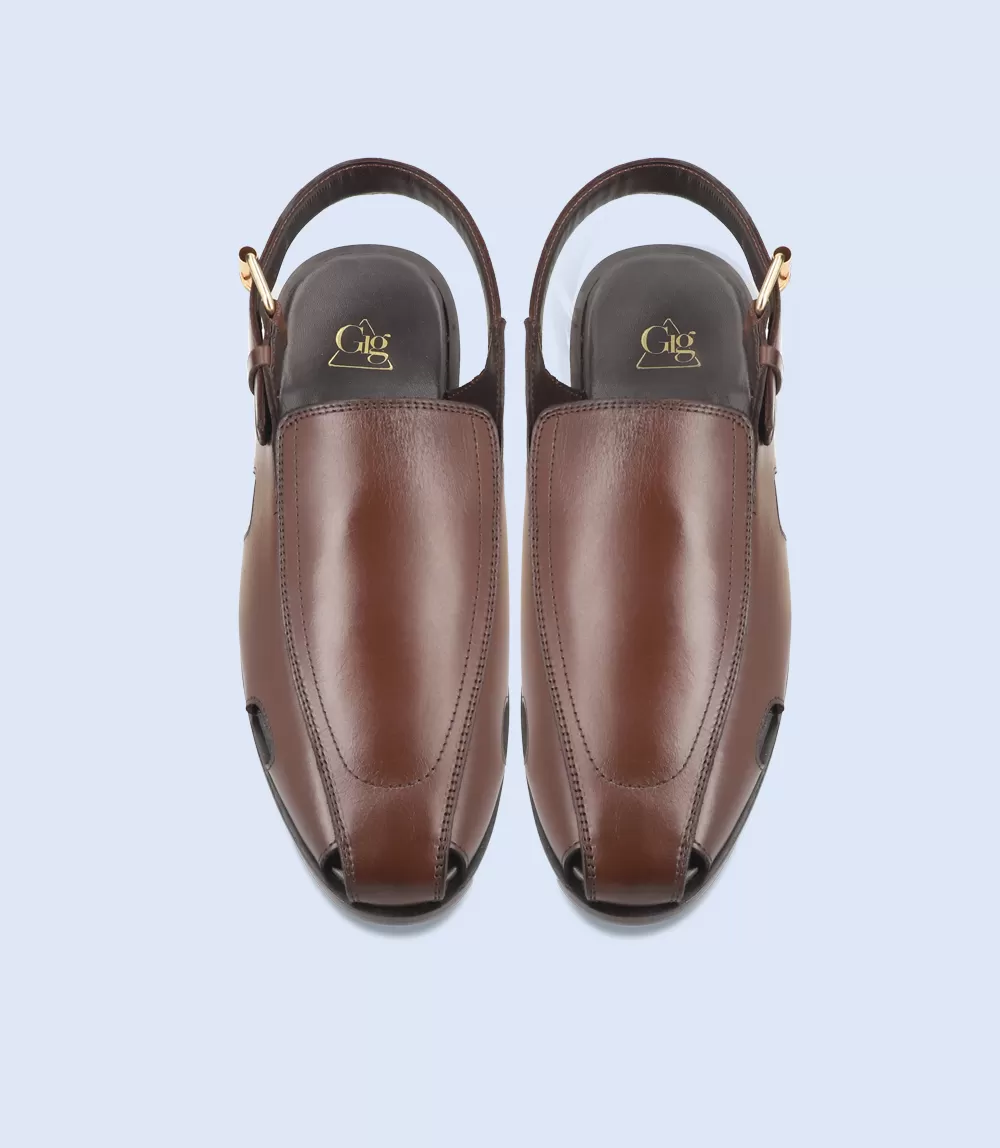 BM5607-BROWN-Men Peshawari's