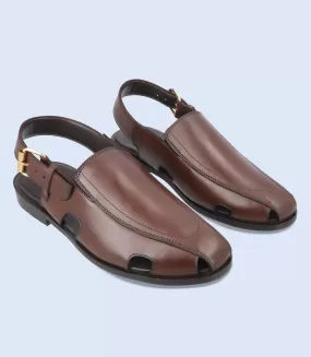 BM5607-BROWN-Men Peshawari's