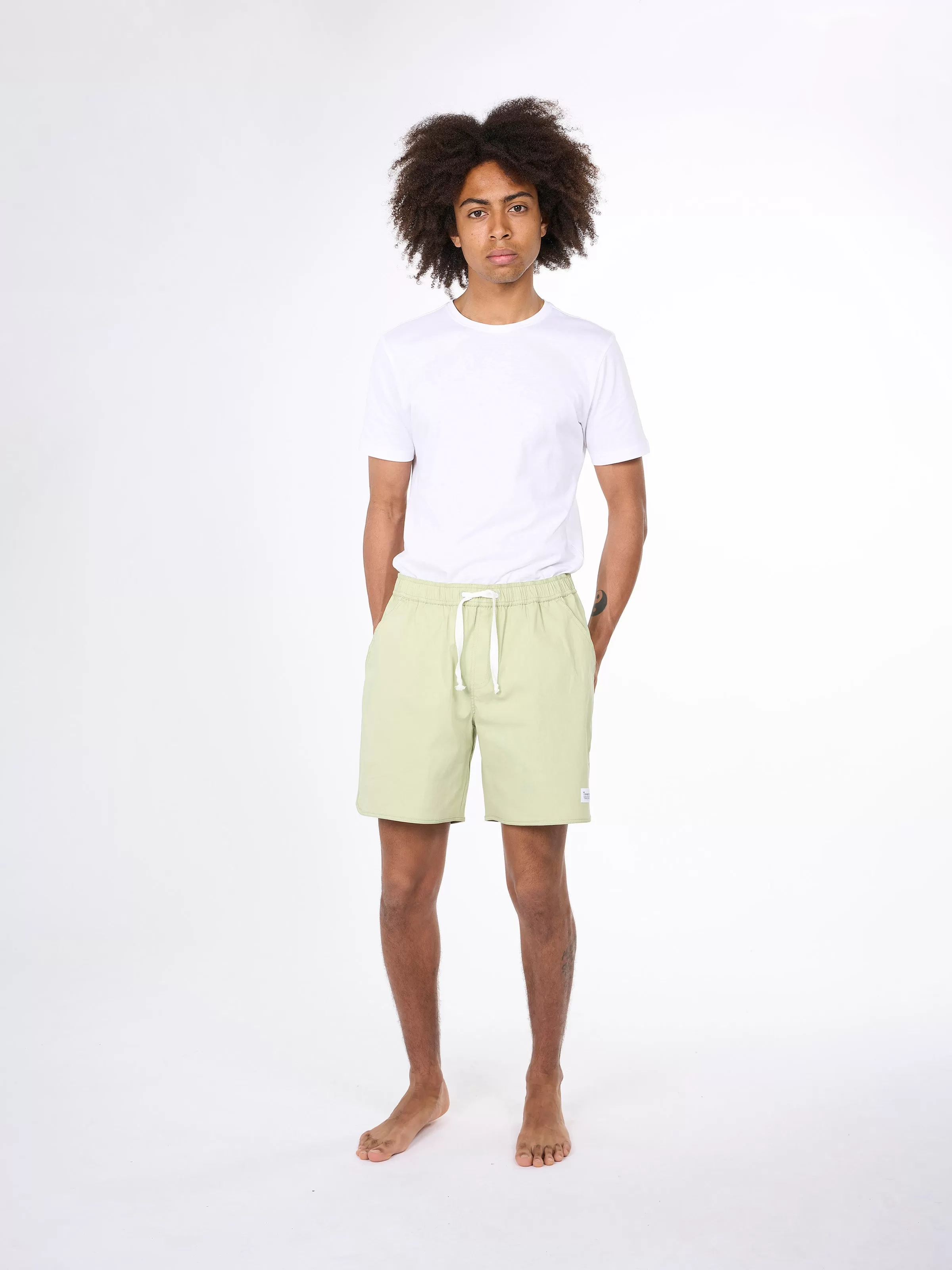 Boardwalk shorts with elastic waist - Swamp