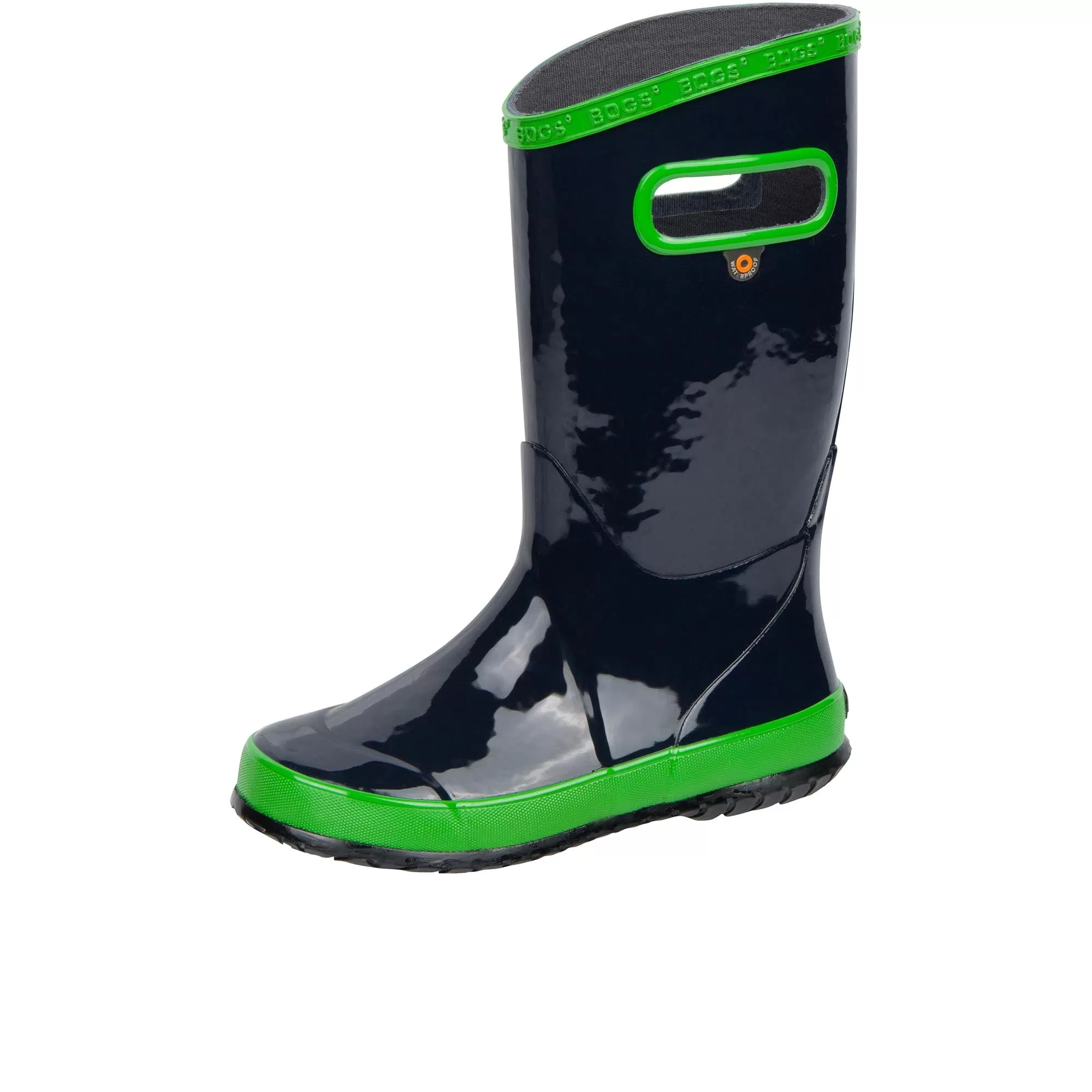 Bogs Childrens Rainboot Solid Navy Green