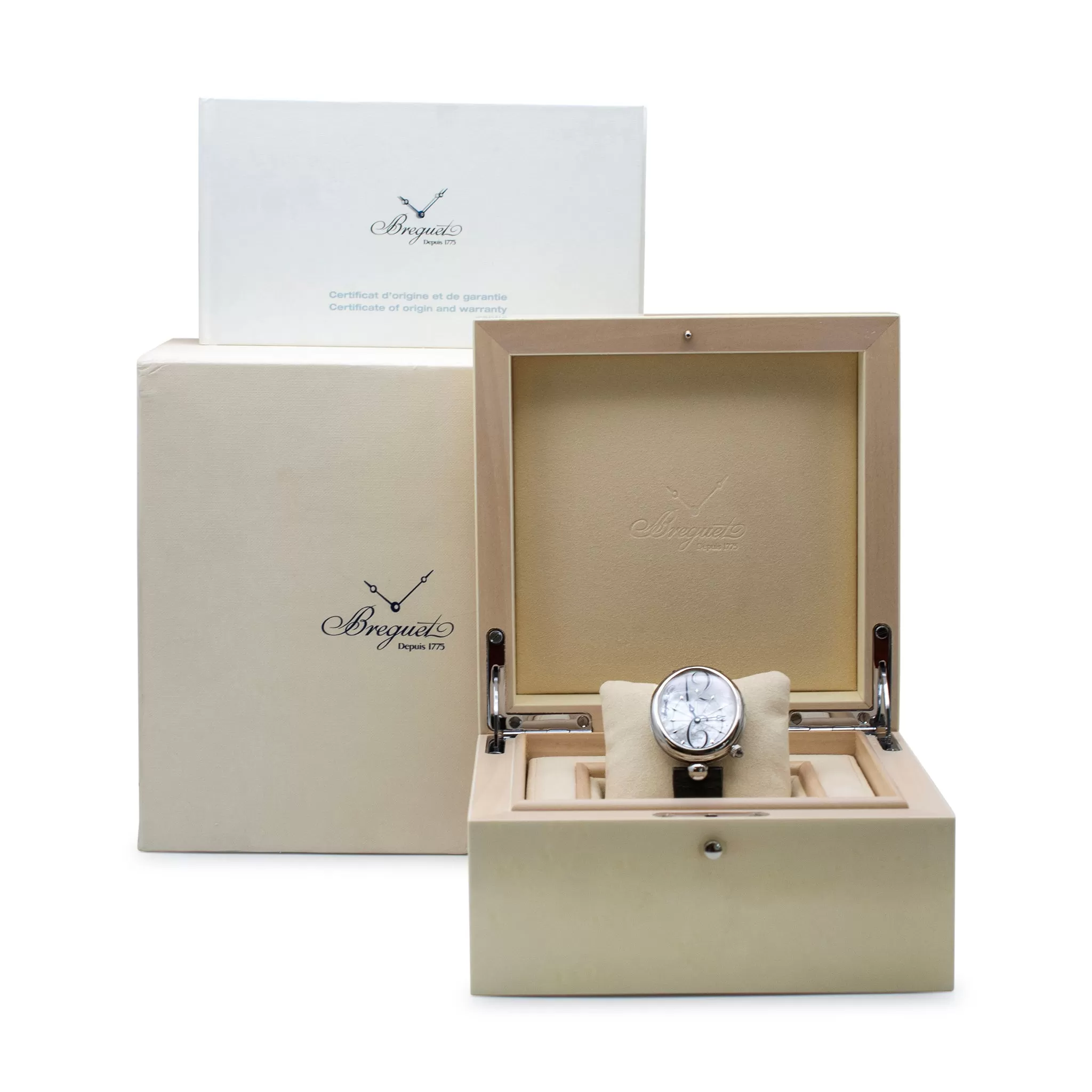 Breguet Reine de Naples 8967st Mother of Pearl Stainless Steel Ladies Watch