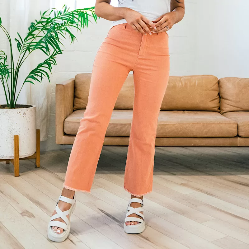 Bristol Wide Leg Crop Pants - Ginger