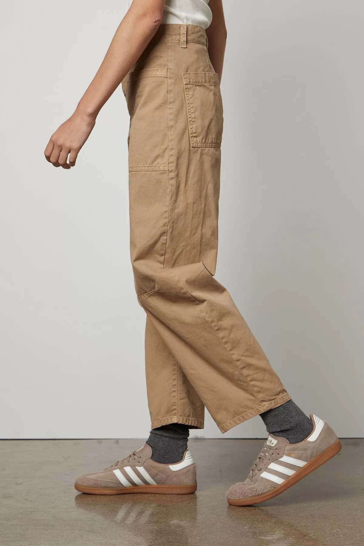 BRYLIE SANDED TWILL UTILITY PANT