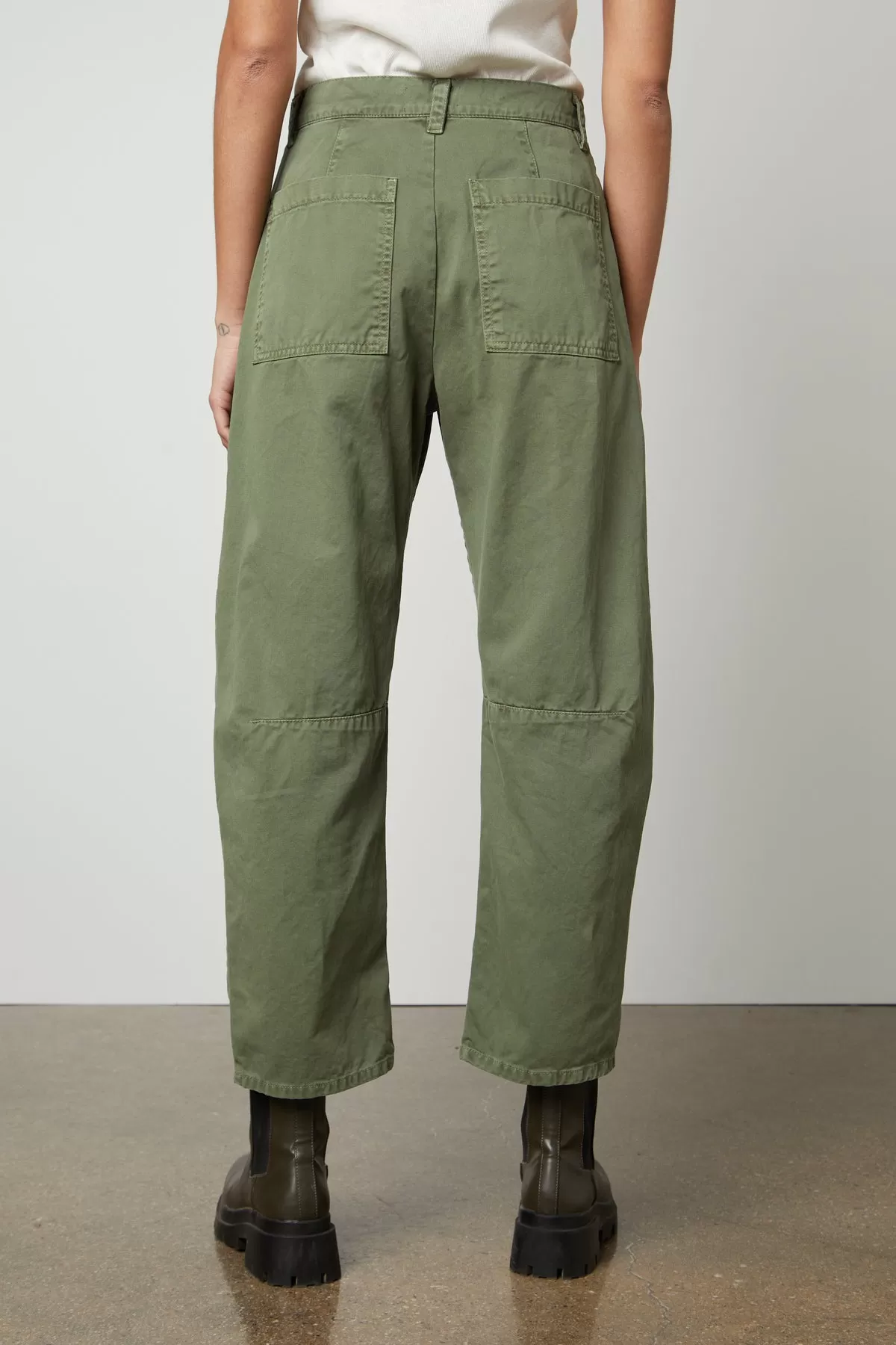 BRYLIE SANDED TWILL UTILITY PANT