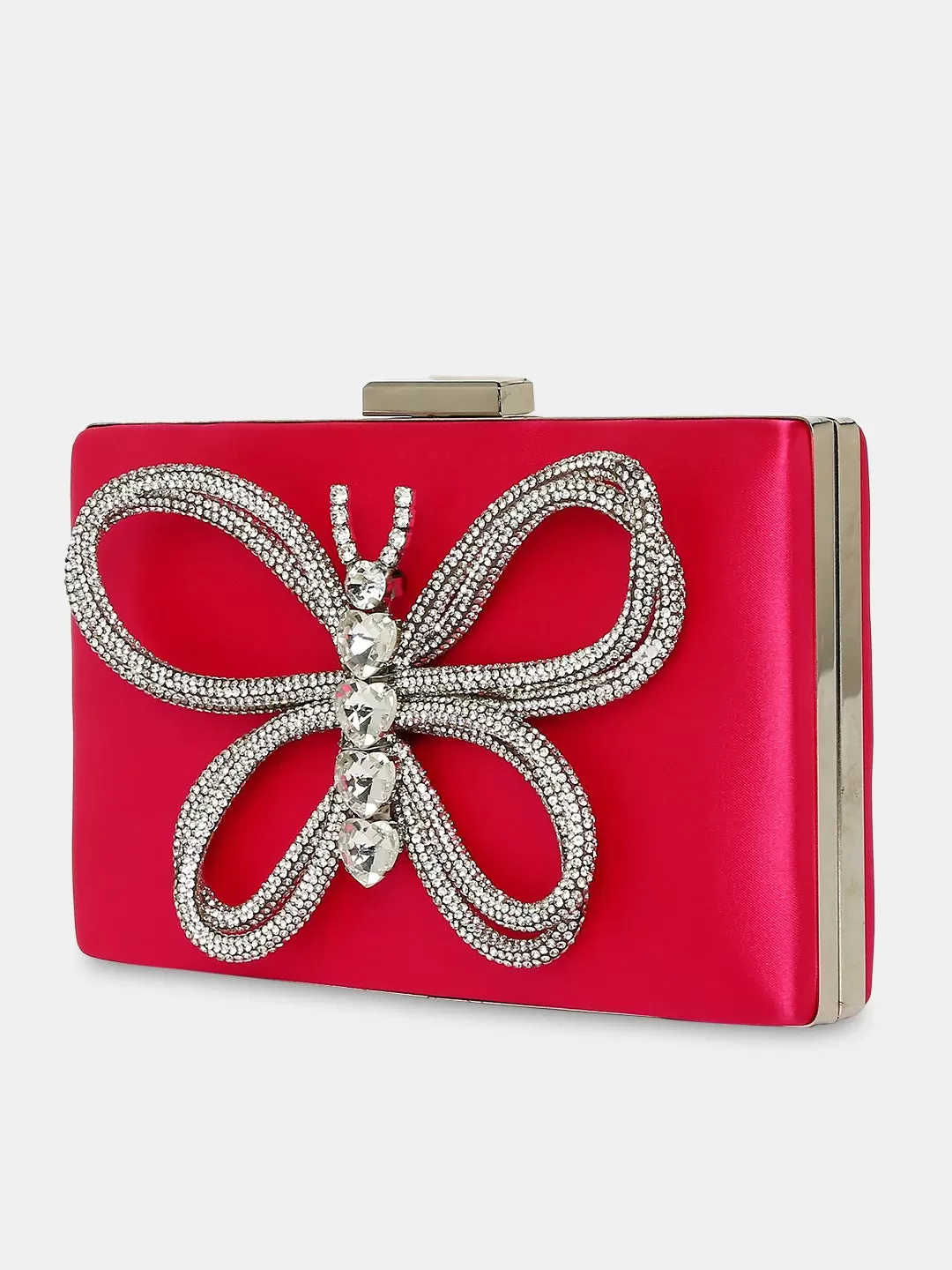 Caprese Ella Clutch Medium Fuchsia