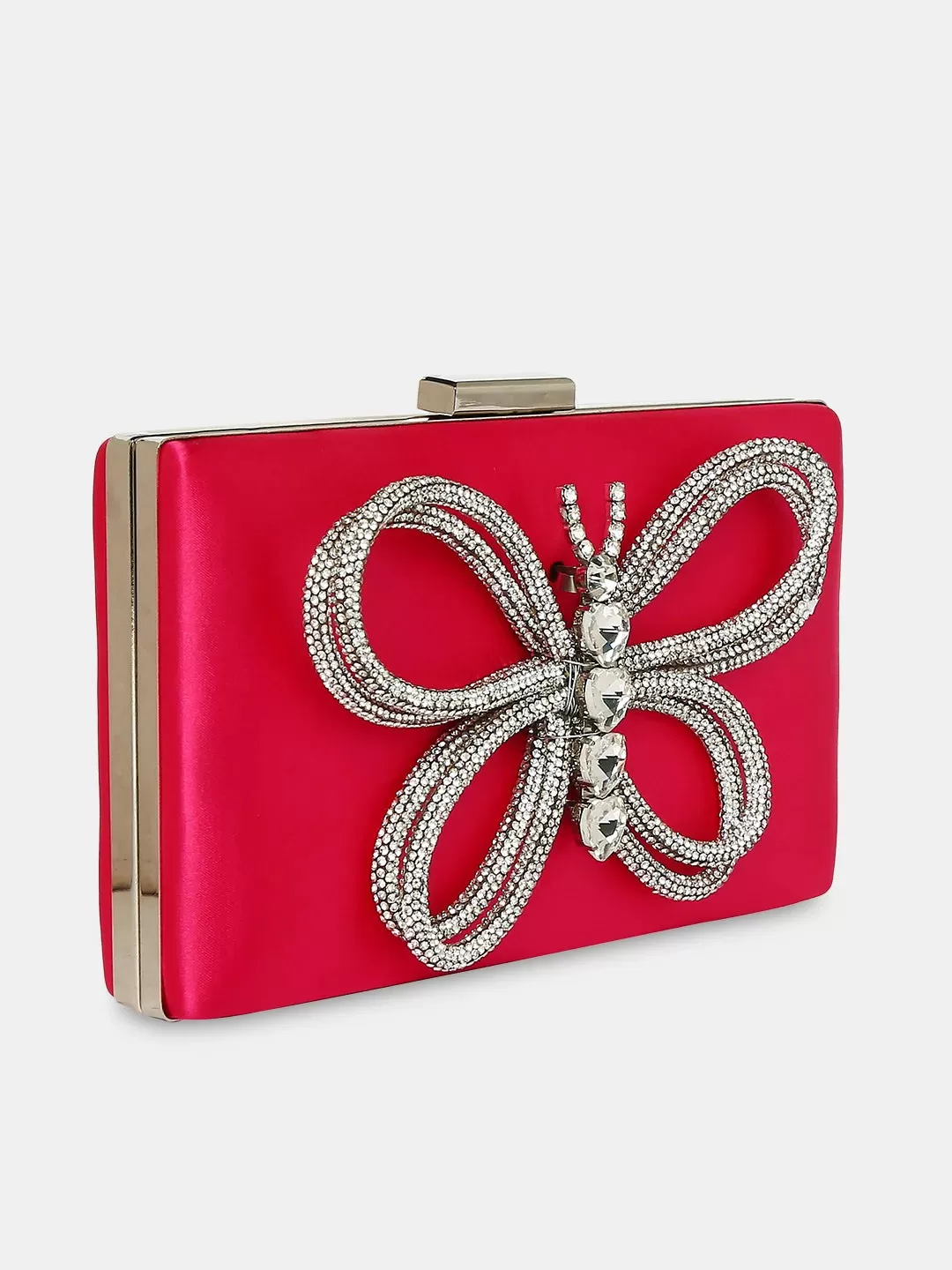 Caprese Ella Clutch Medium Fuchsia