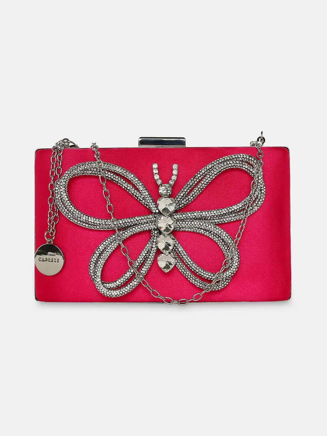 Caprese Ella Clutch Medium Fuchsia