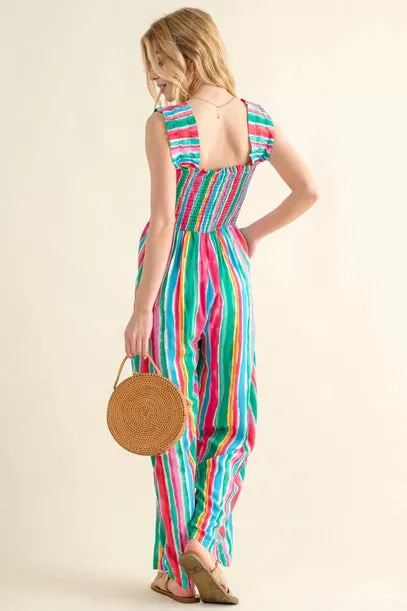 Carolina Striped Jumpsuit