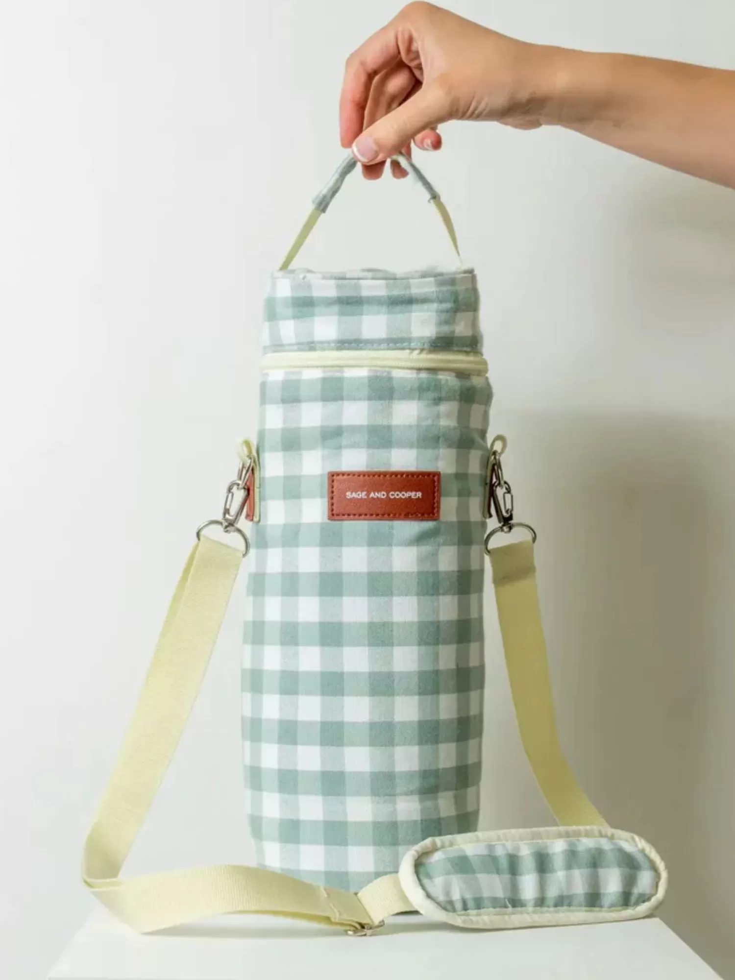 Caspian Wine Cooler | Sage Gingham