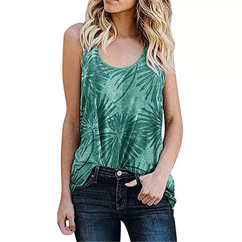 Casual Sleeveless Printed Graphic Tank Tops