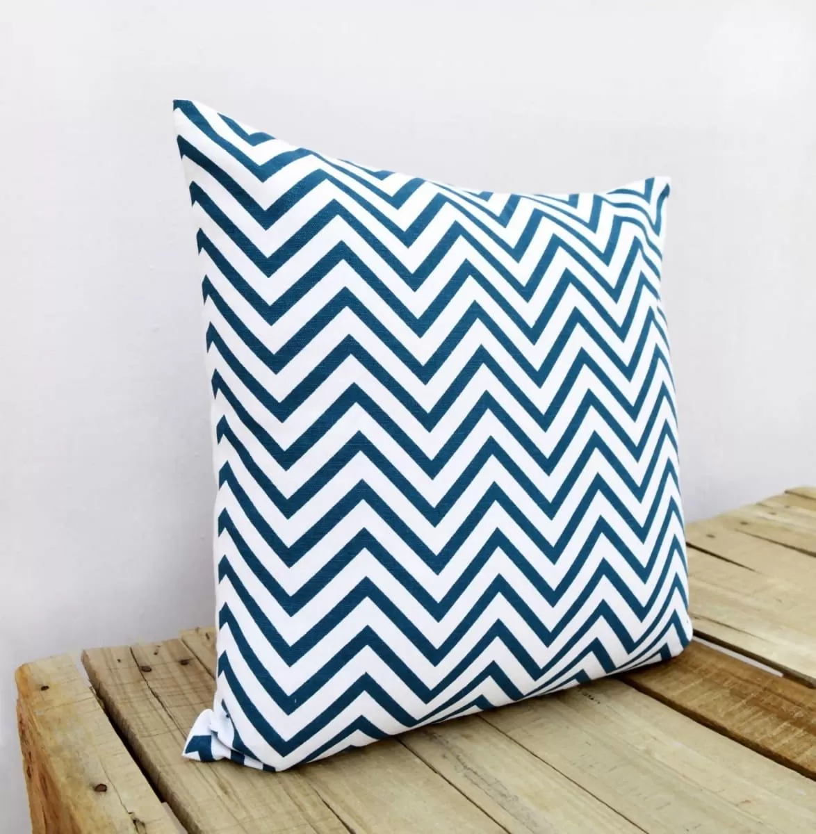 Chevron print, indigo pillow cover, cotton cushion cover, size available.