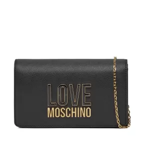 Clutch Donna con Tracolla LOVE MOSCHINO linea Smart Daily Jelly Logo Nero