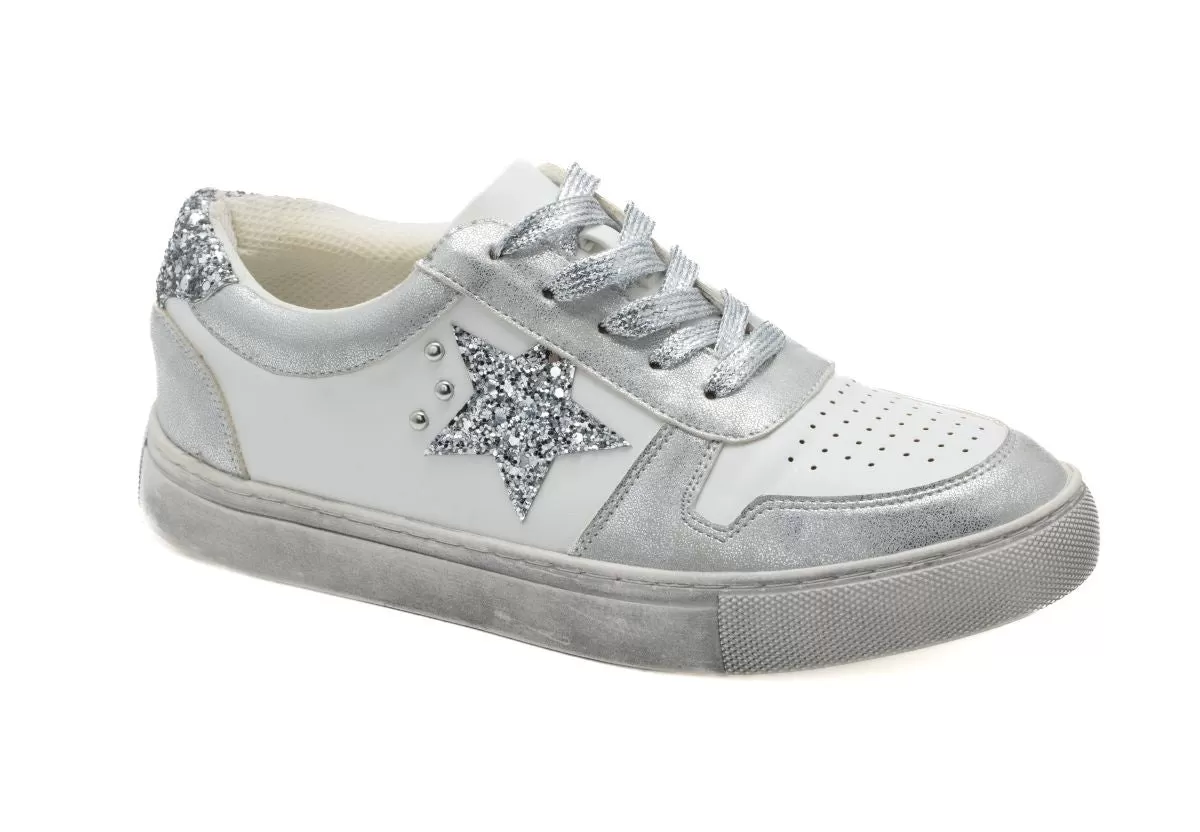 'Corky's' Women's Constellation Sneaker - Silver