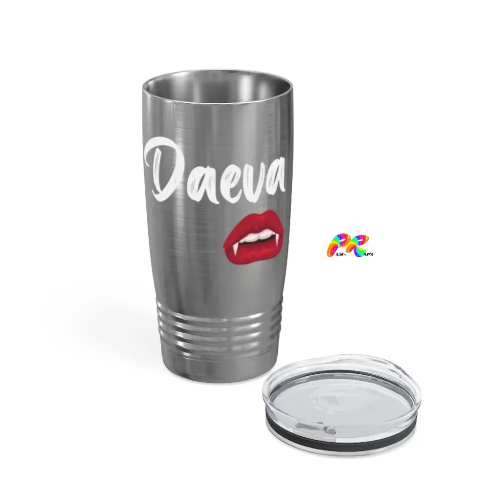 Daeva With Vampire Lips Ringneck Tumbler, 20oz