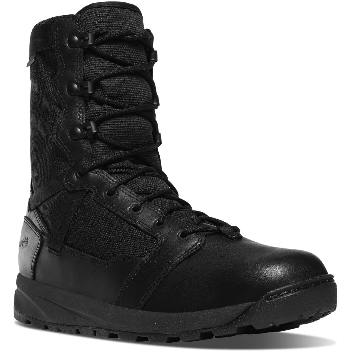 Danner Men's Resurgent Tactical 8" Plain Toe WP Boot -Black- 50111