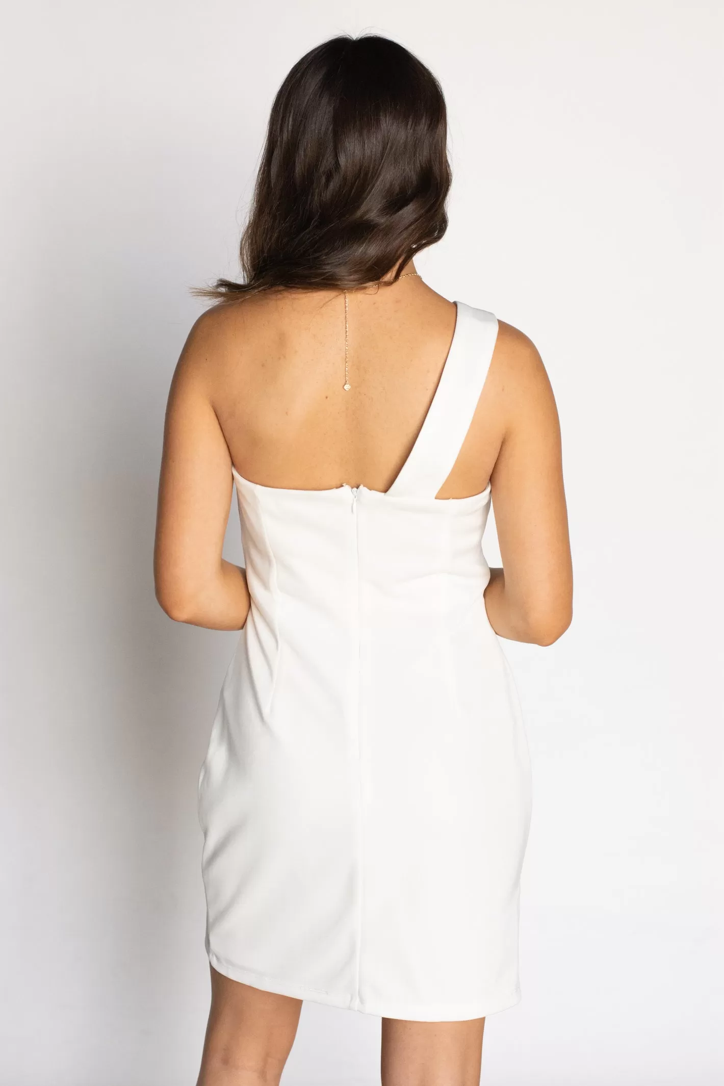 Darling Muse White Off Shoulder Dress