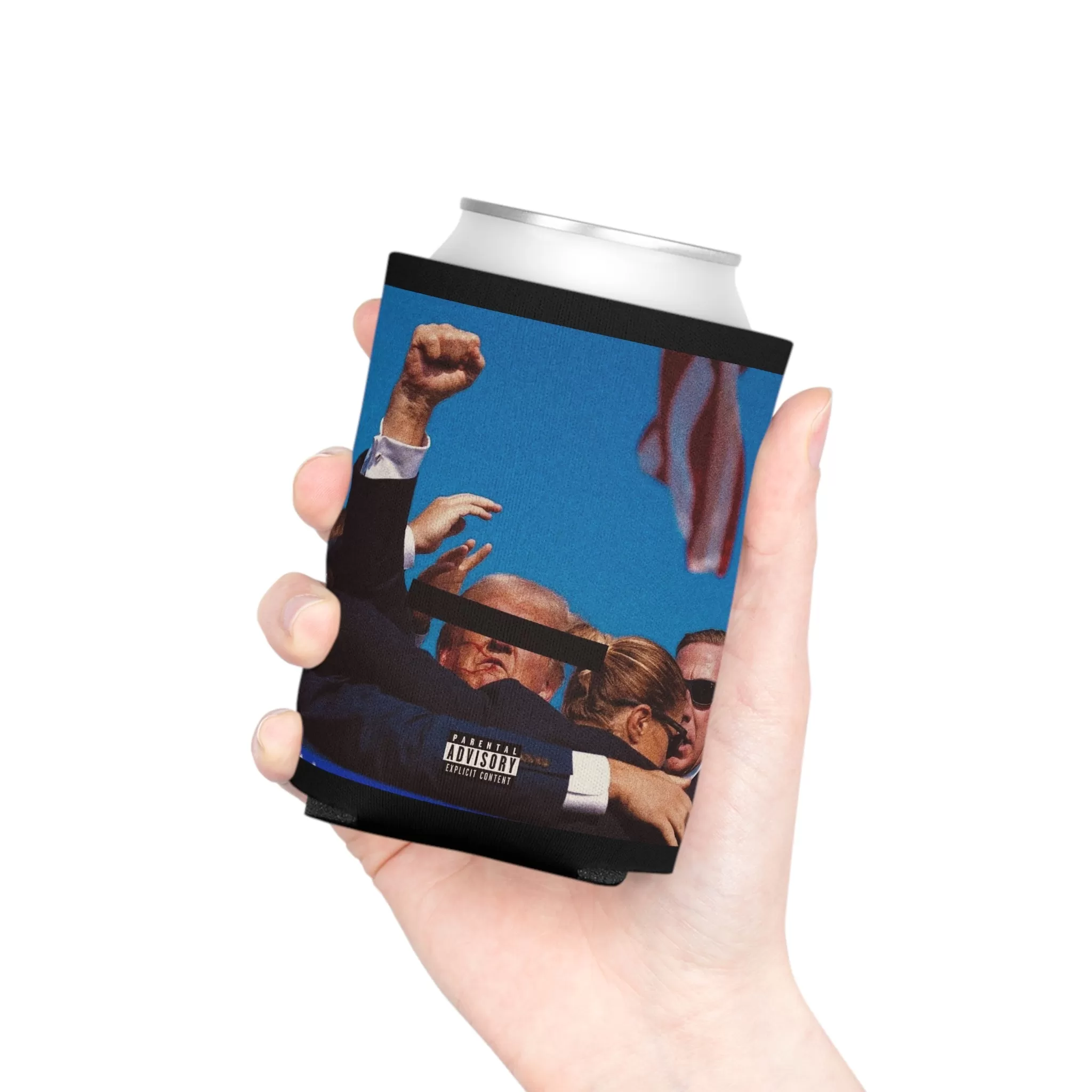 Donald Trump Album Blackout Cover Koozie