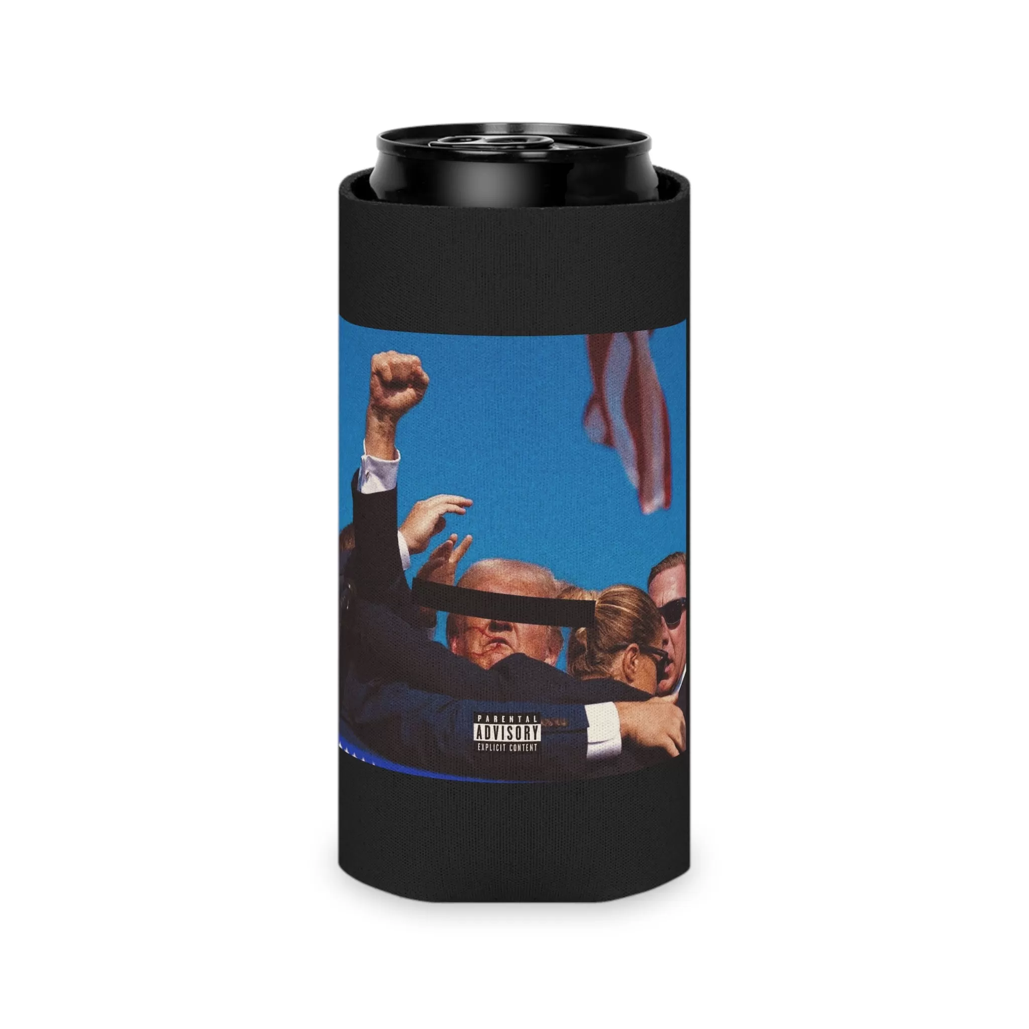 Donald Trump Album Blackout Cover Koozie