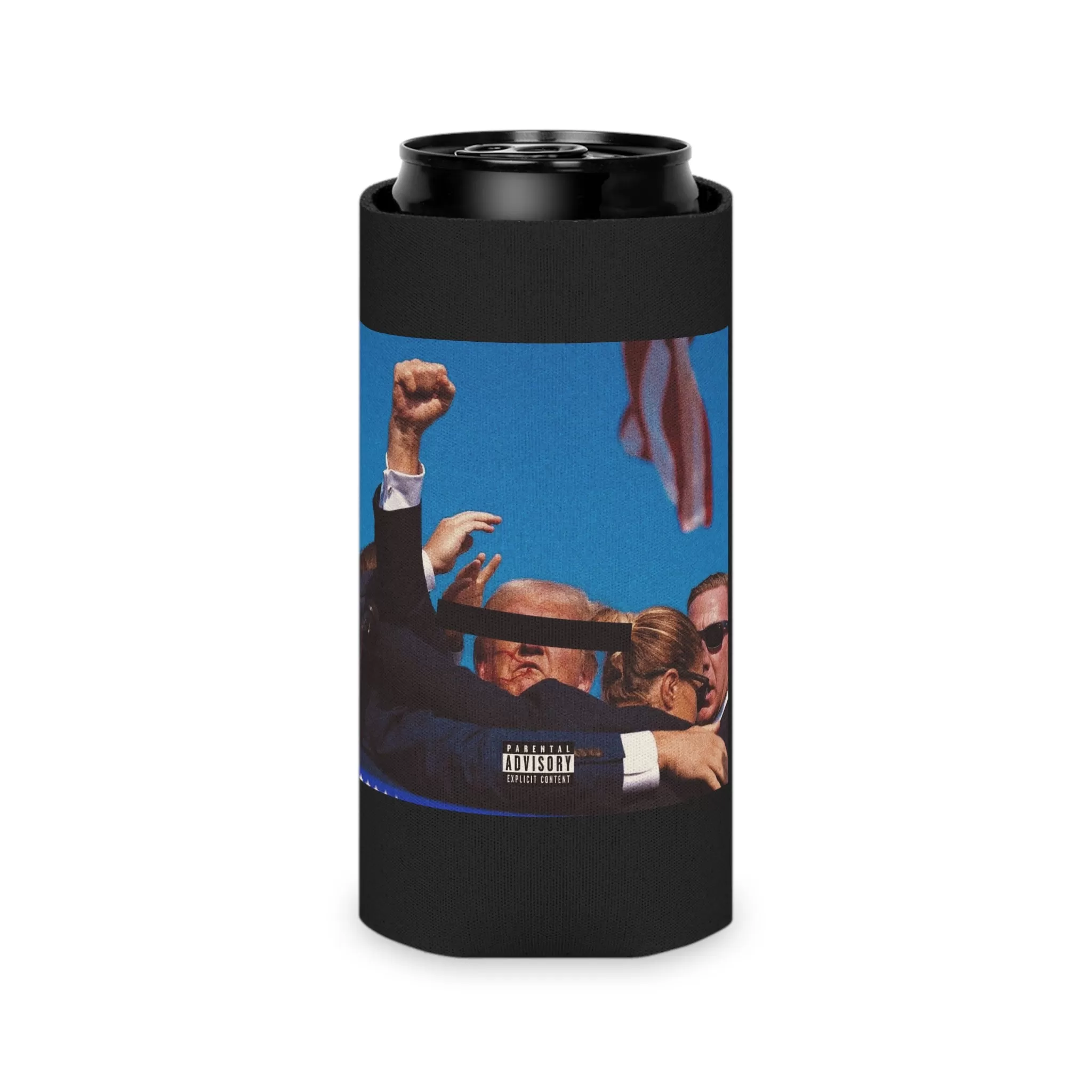 Donald Trump Album Blackout Cover Koozie