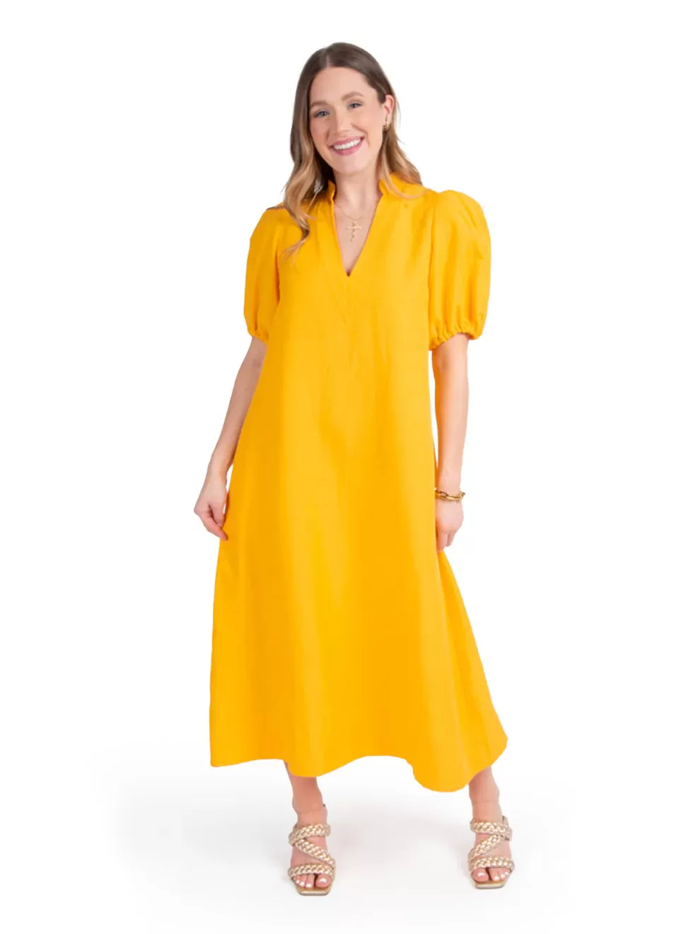 Emily McCarthy Hampton Dress - Sunshine Linen