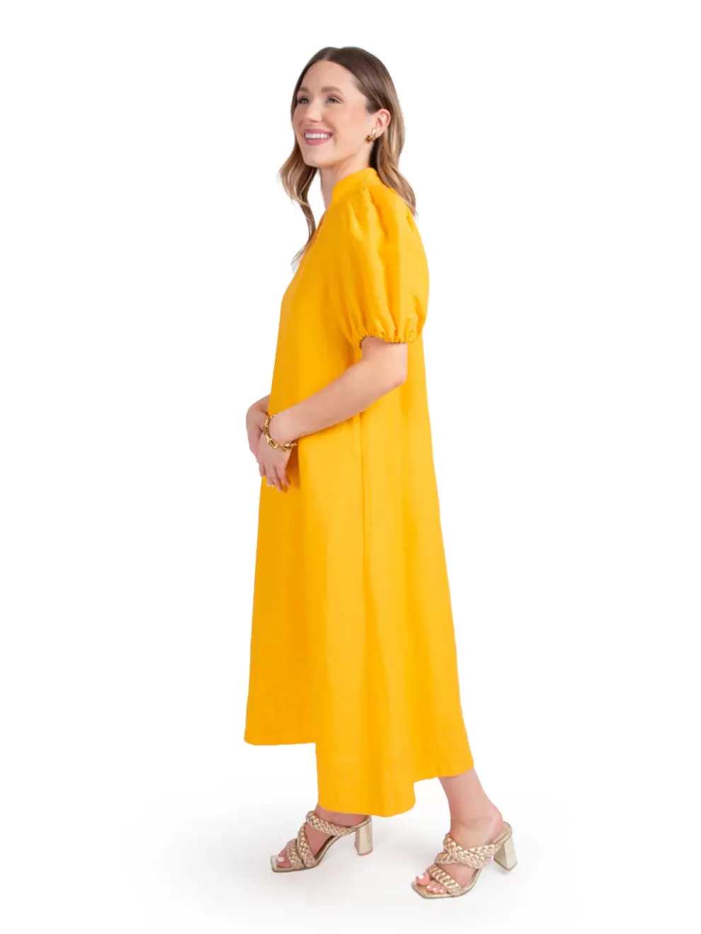 Emily McCarthy Hampton Dress - Sunshine Linen