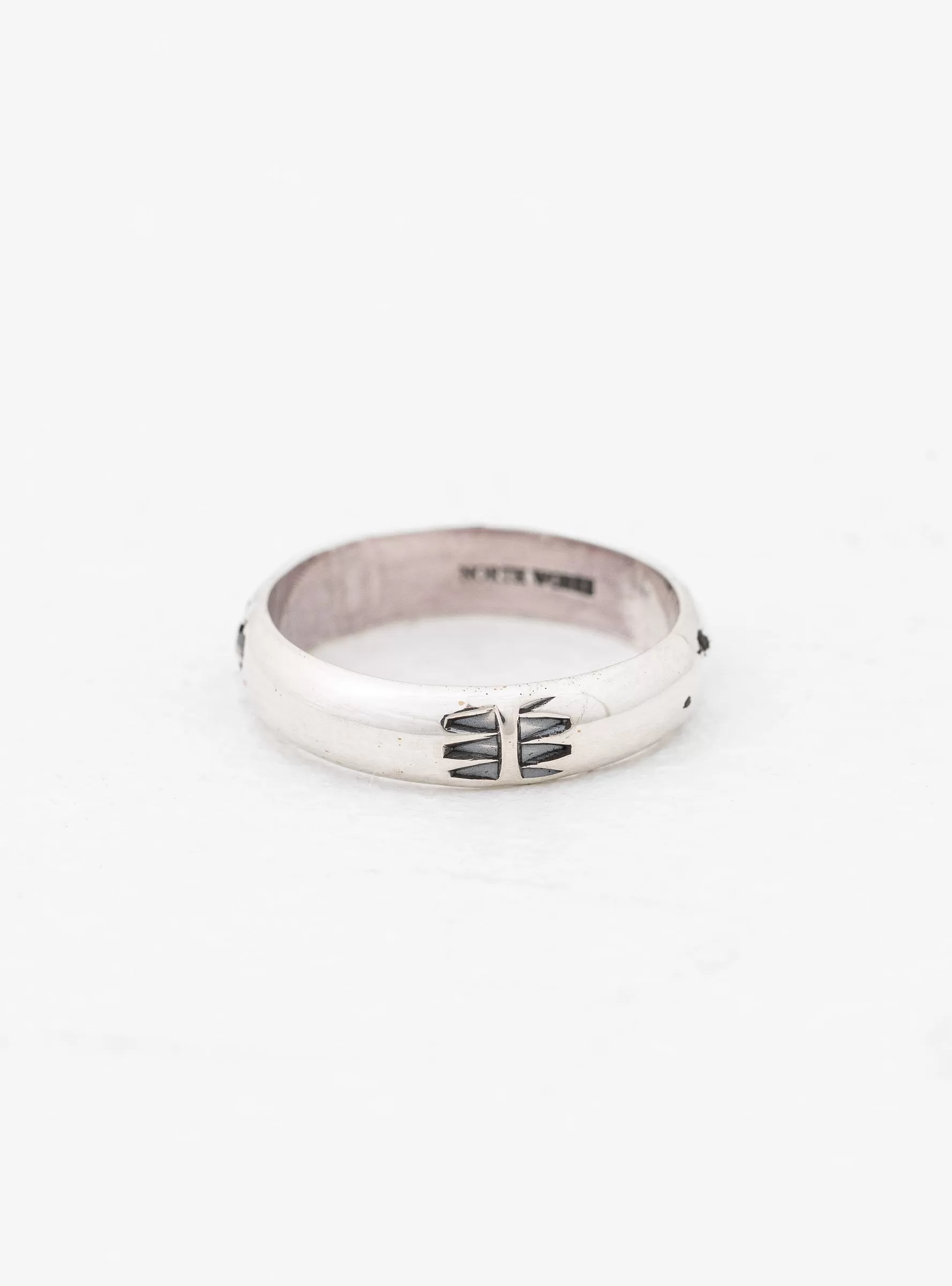 Engraved Ring A Silver