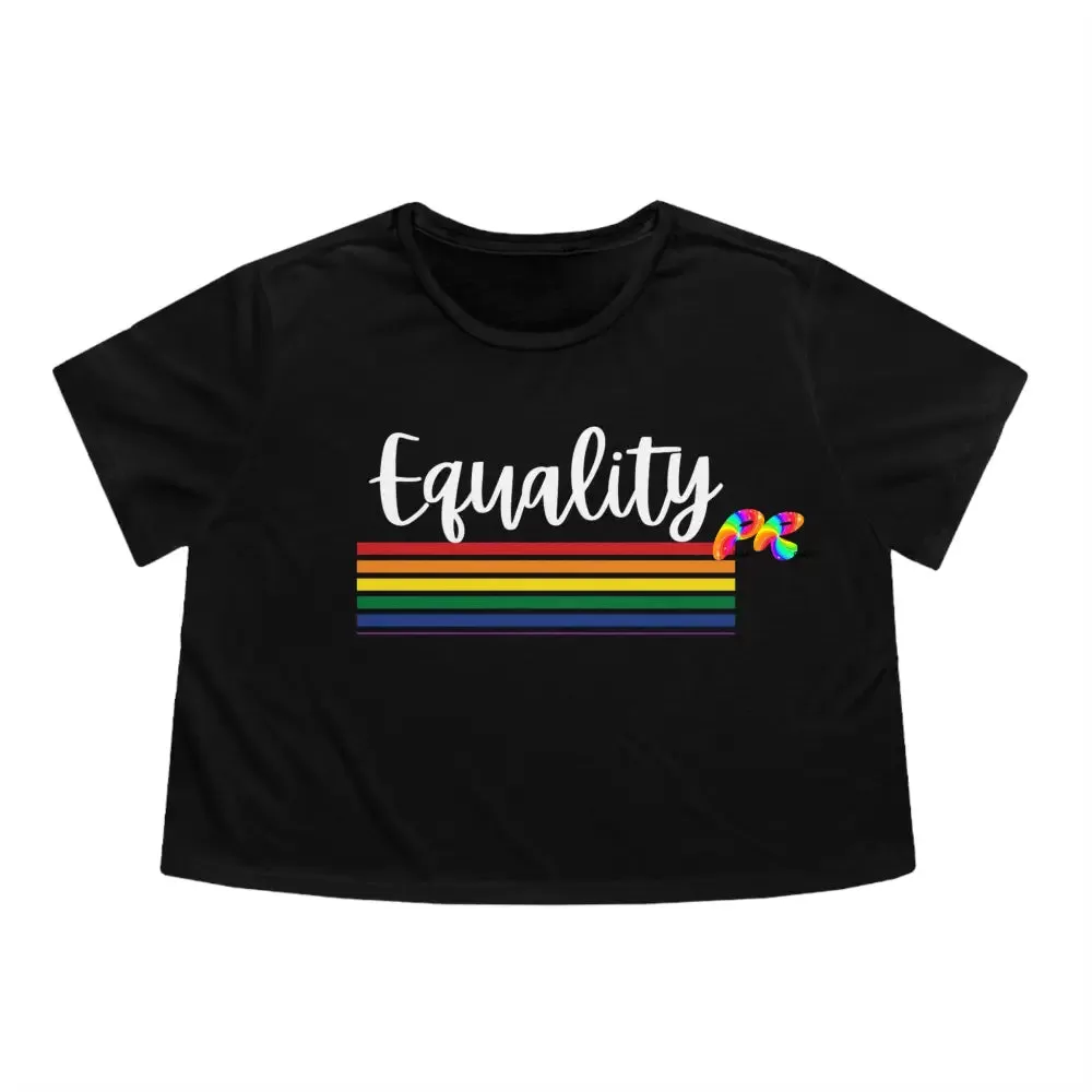 Equality Women's Flowy Cropped T-Shirt